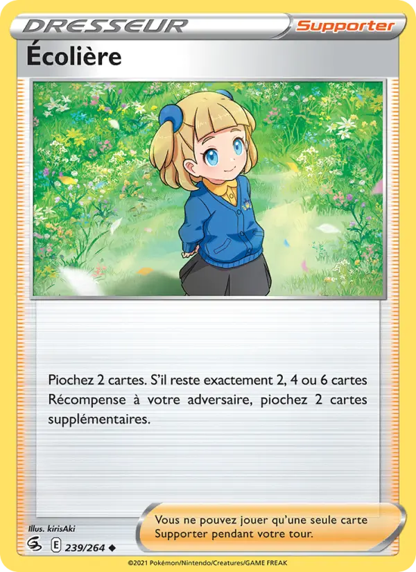 Carte Pokémon Écolière #239 — Poing de Fusion