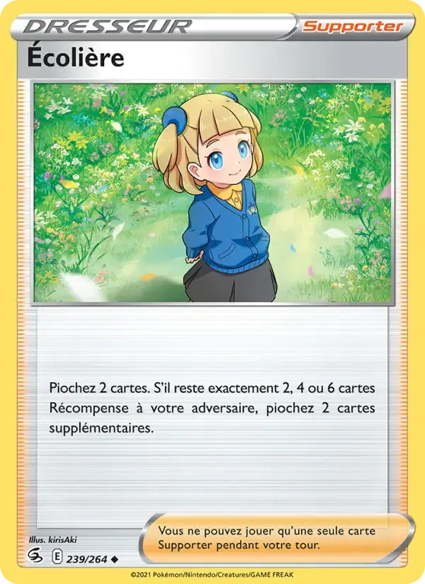 Carte Pokémon Écolière #239 — Poing de Fusion