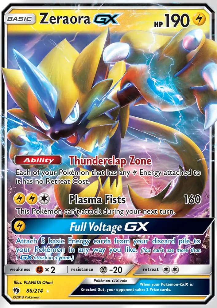 Zeraora GX #86 — Lost Thunder