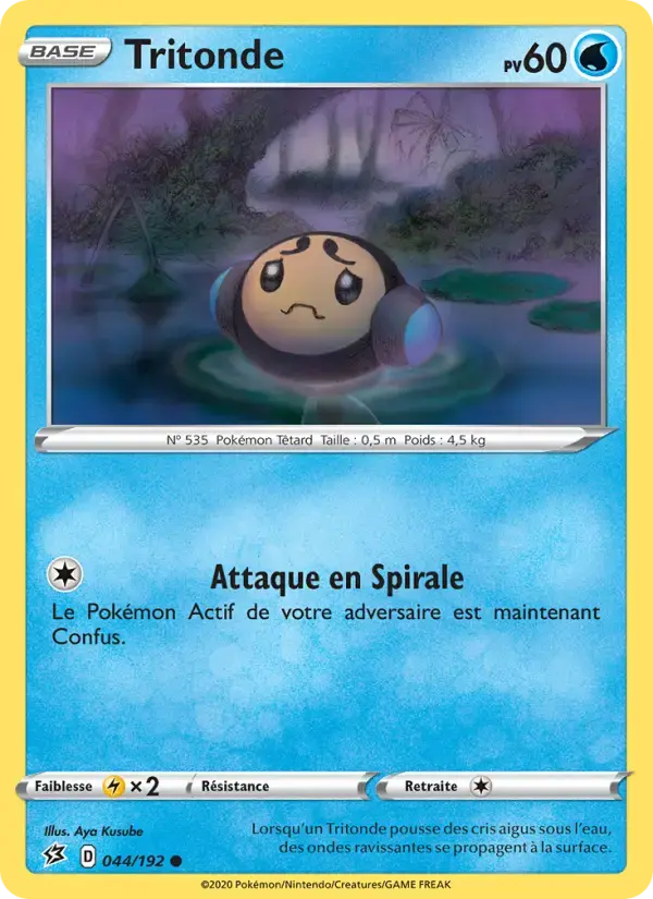 Carte Pokémon Tritonde #44 — Clash des Rebelles