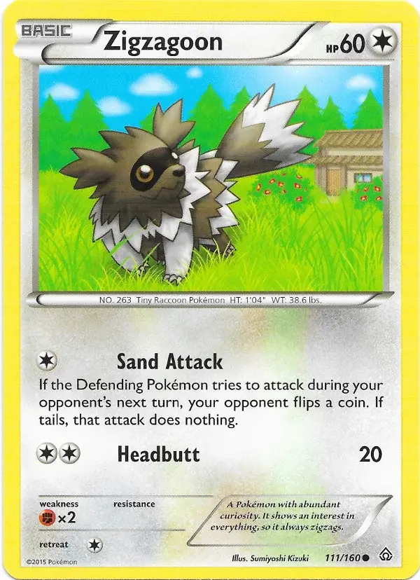 Carte Pokémon Zigzaton #11 — 2015 Promo McDonald's