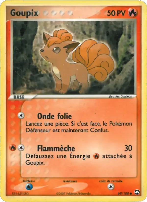 Carte Pokémon Goupix #69 — Gardiens du Pouvoir