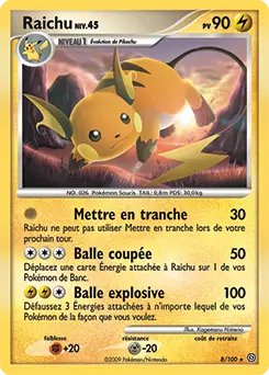 Carte Pokémon Raichu #8 — Tempête