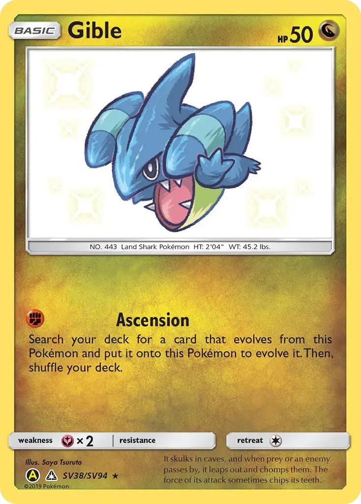 Gible #SV38 — Hidden Fates