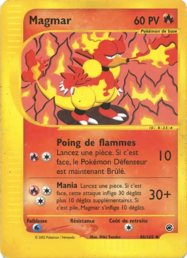 Carte Pokémon Magmar #86 — Expédition