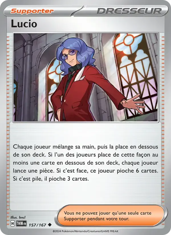 Carte Pokémon Lucio #157 — Mascarade Crépusculaire