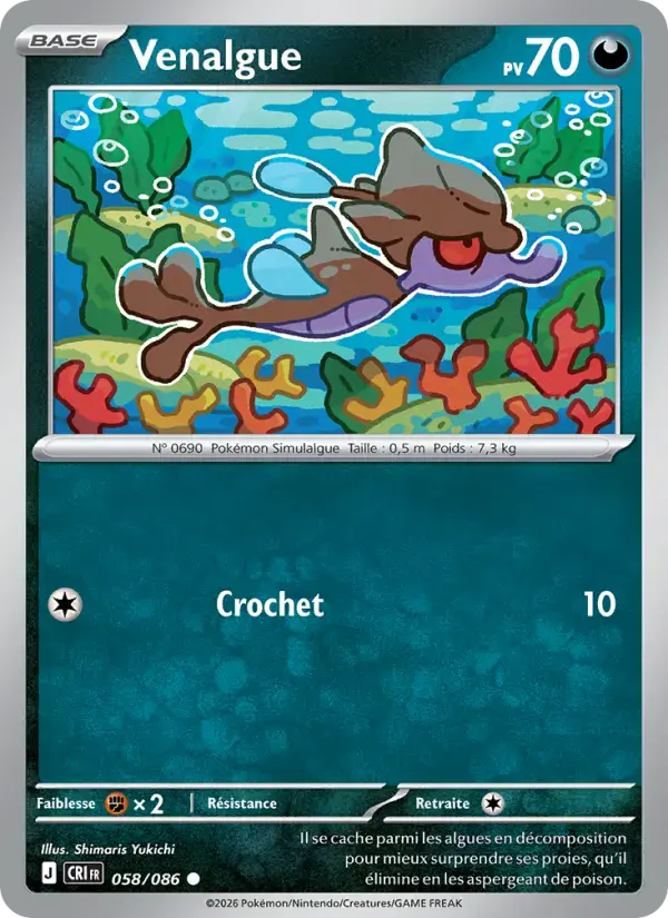 Carte Pokémon Venalgue #058 — Chaos Ascendant