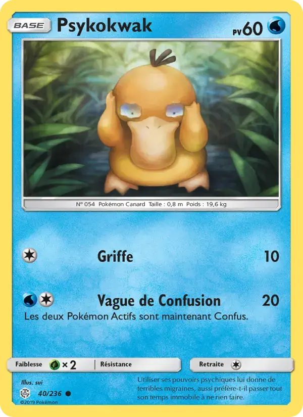 Carte Pokémon Psykokwak #40 — Éclipse Cosmique