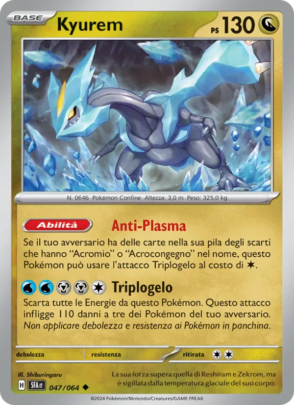 Carte Pokémon Kyurem #047 — Fable Nébuleuse