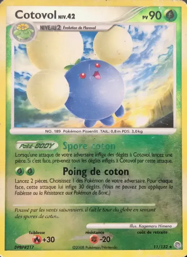 Carte Pokémon Cotovol #11 — Merveilles Secrètes