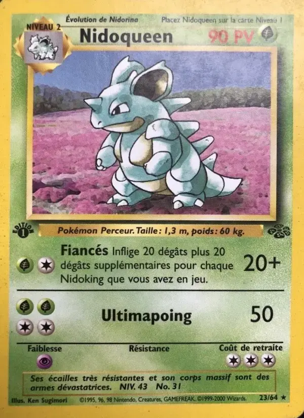 Carte Pokémon Nidoqueen #23 — Jungle