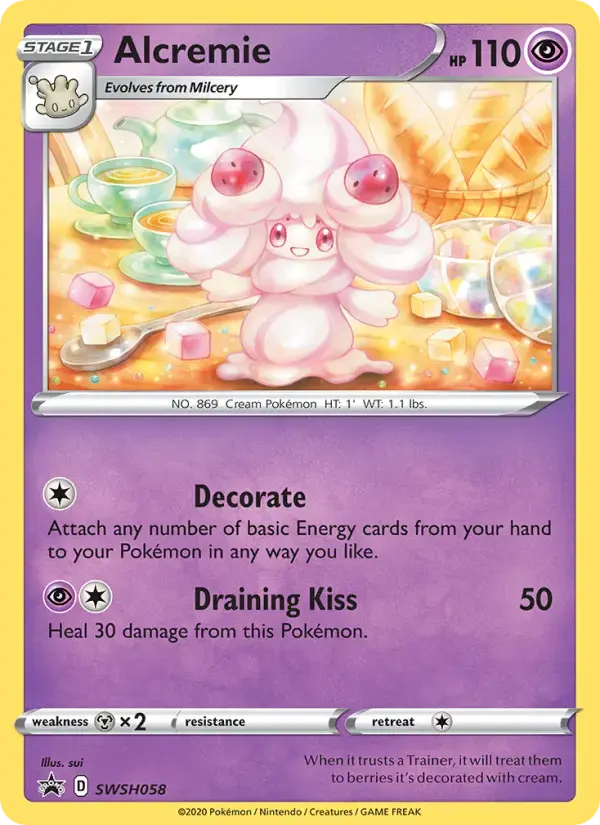Alcremie #SWSH058 — Sword & Shield Promos