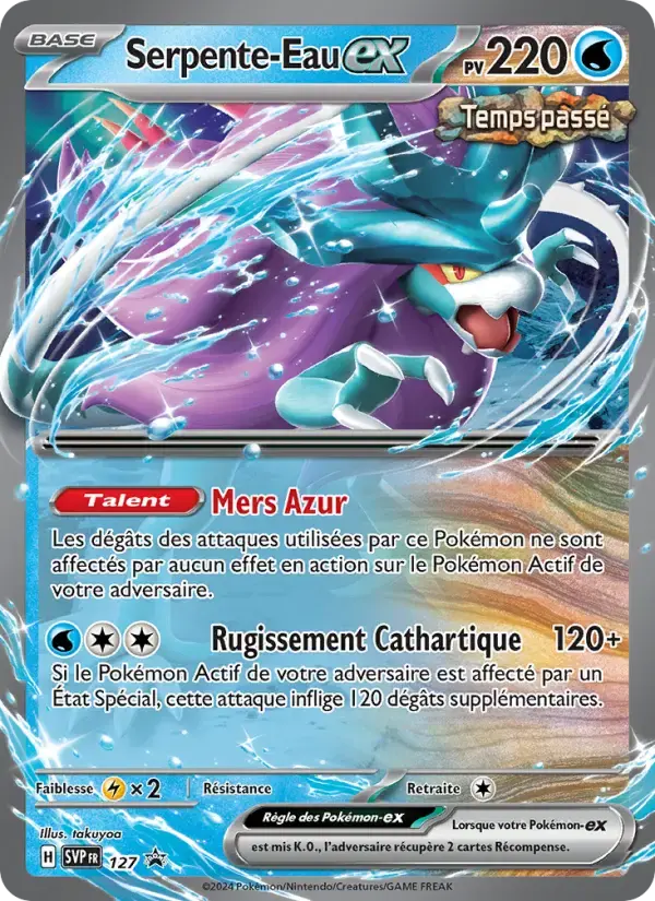 Carte Pokémon Serpente-Eau-ex #127 — Promos Écarlate et Violet