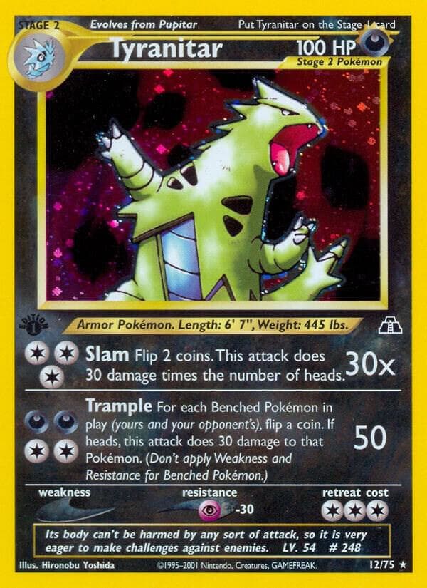 Tyranitar #12 — Neo Discovery