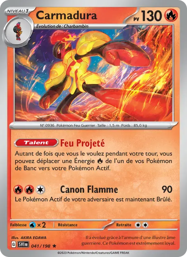 Carte Pokémon Carmadura #041 — Écarlate et Violet