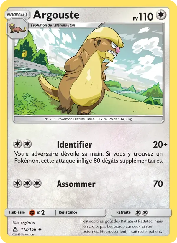 Carte Pokémon Argouste #113 — Ultra-Prisme