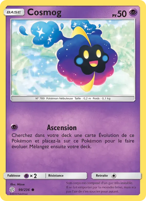 Carte Pokémon Cosmog #99 — Éclipse Cosmique