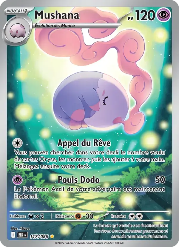 Carte Pokémon Mushana #117 — Foudre Noire