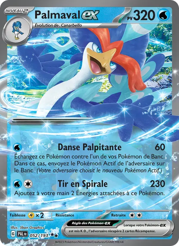 Carte Pokémon Palmaval-ex #052 — Évolutions à Paldea