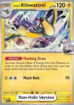 Iono's Kilowattrel #055 Non Holo — Journey Together