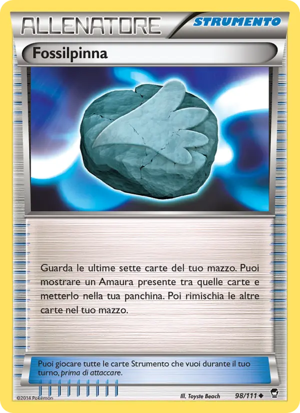 Carte Pokémon Fossile Nageoire #98 — Poings Furieux