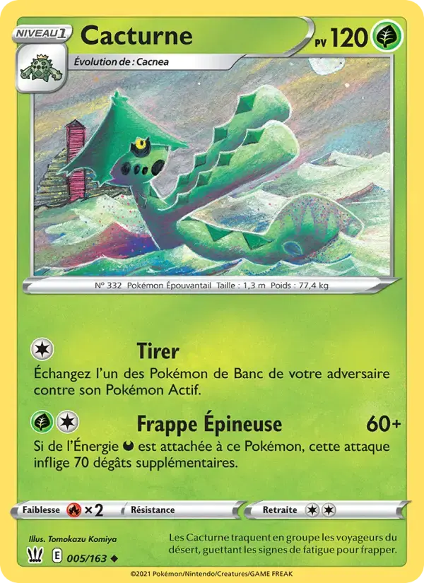 Carte Pokémon Cacturne #5 — Styles de Combat