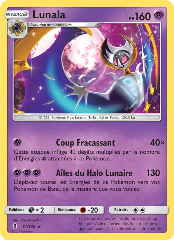 Carte Pokémon Lunala #61 — Gardiens Ascendants