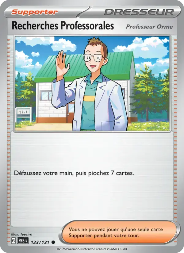 Carte Pokémon Recherches Professorales #123 — Évolutions Prismatiques