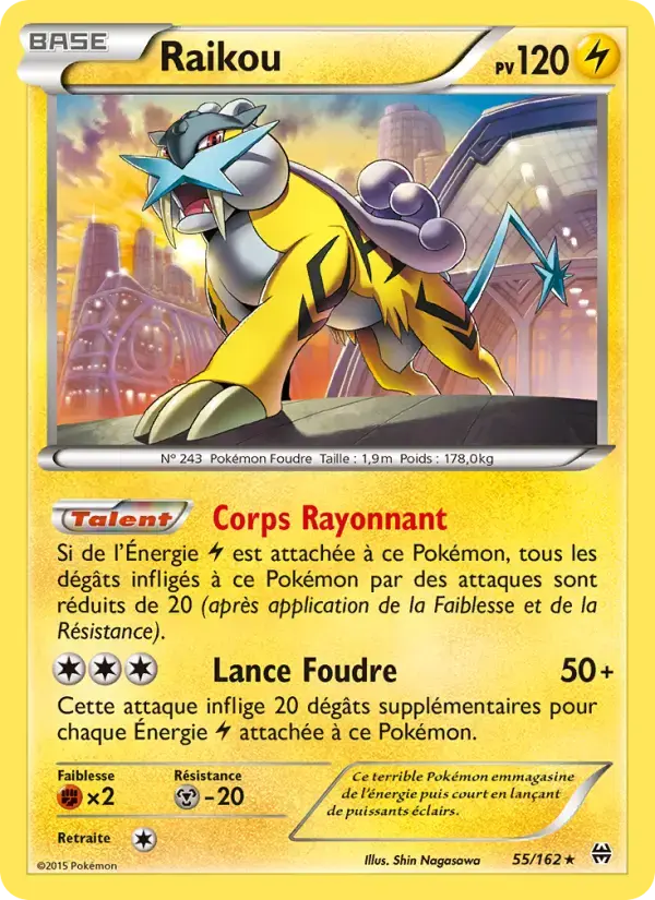 Carte Pokémon Raikou #55 — Impulsion Turbo