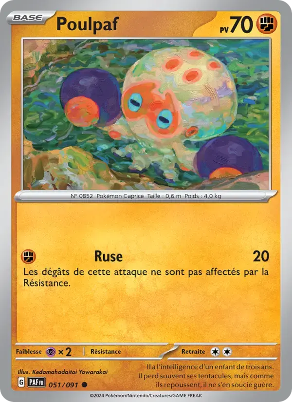 Carte Pokémon Poulpaf #051 — Destinées de Paldea
