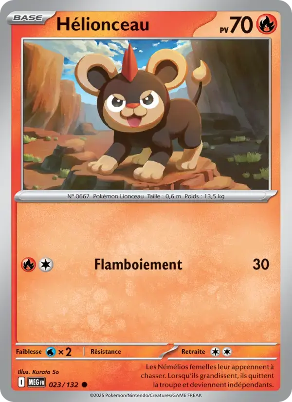 Carte Pokémon Hélionceau #023 — Méga-Évolution
