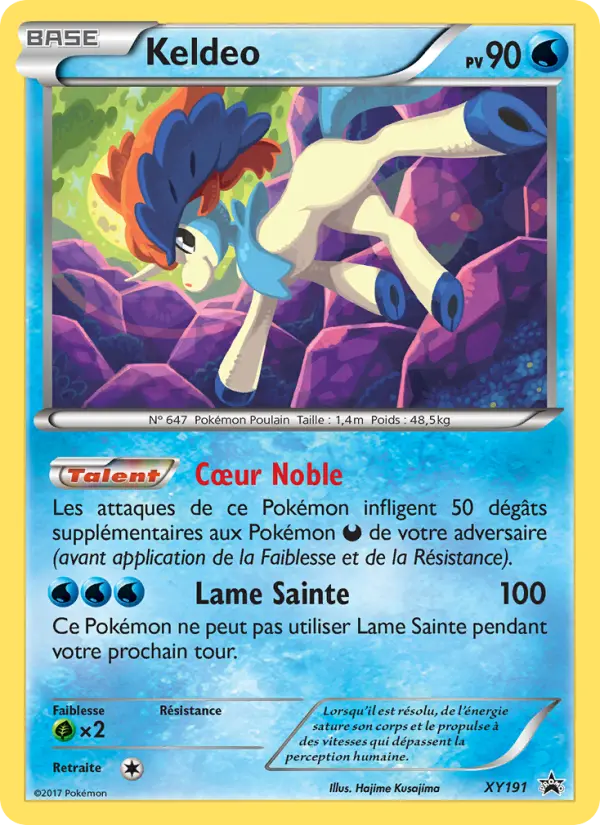 Carte Pokémon Keldeo #XY191 — Promos X&Y