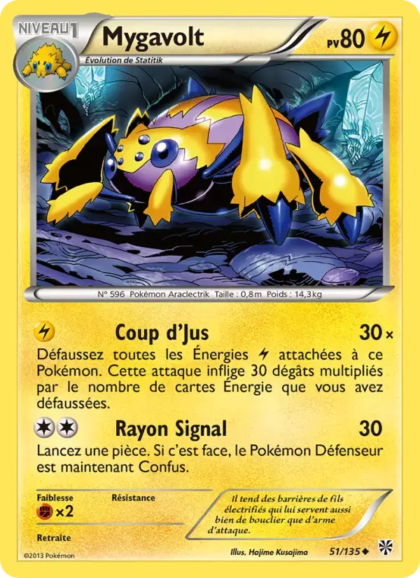 Carte Pokémon Mygavolt #51 — Tempête Plasma