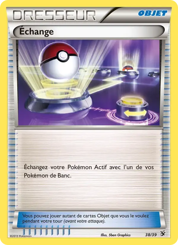 Carte Pokémon Échange #38 — Bienvenue à Kalos