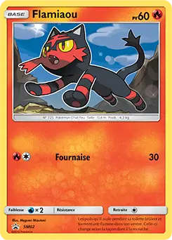 Carte Pokémon Flamiaou #SM02 — Promos Soleil et Lune