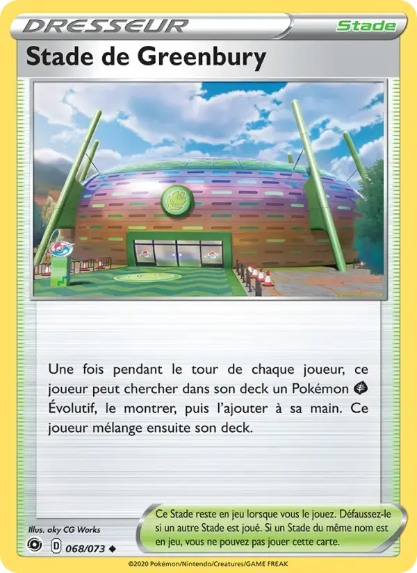 Carte Pokémon Stade de Greenbury #68 — La Voie du Maître