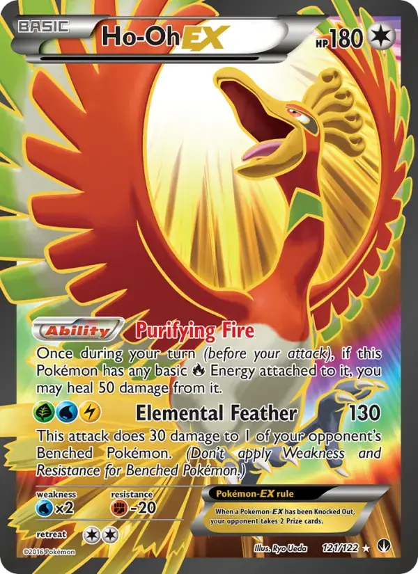 Ho-oh ex #007 — Trading Card Game Classic — Charizard Deck