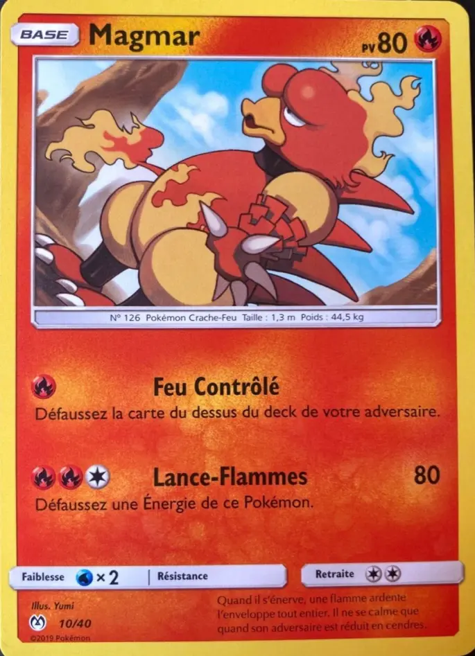 Carte Pokémon Magmar #10 — 2019 Promo McDonald's