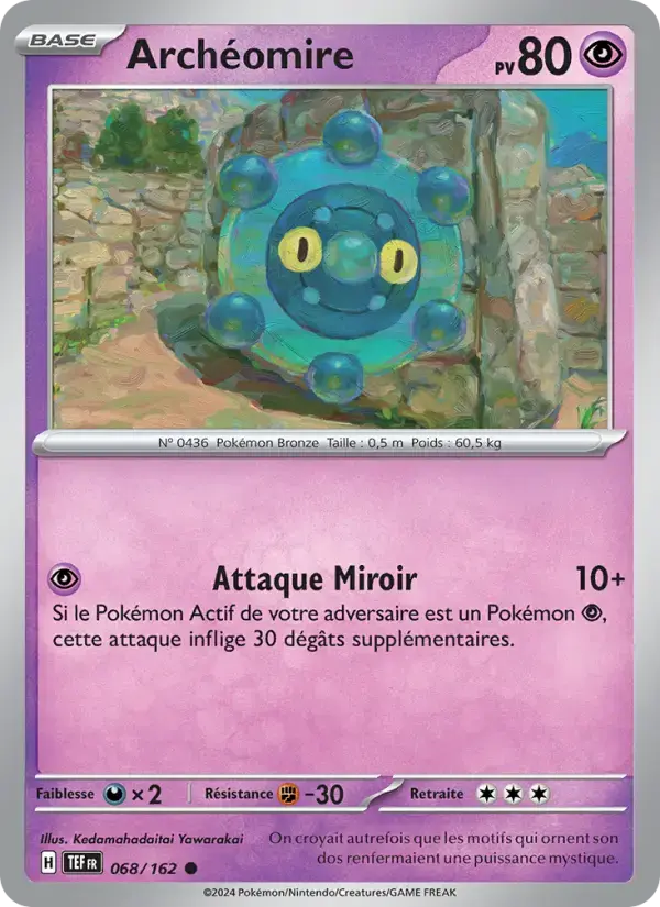 Carte Pokémon Archéomire #068 — Forces Temporelles