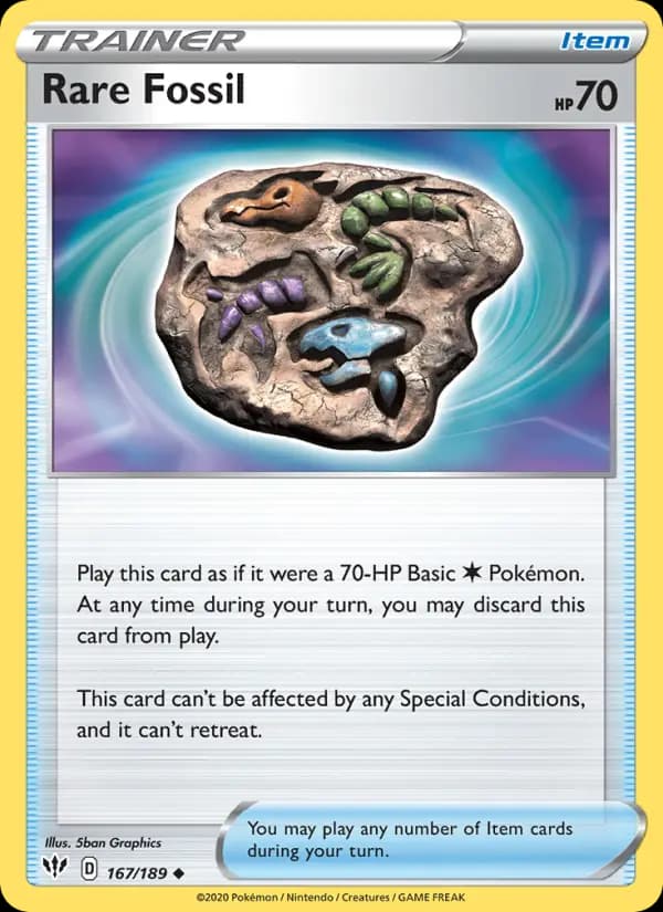 Rare Fossil #167 — Darkness Ablaze