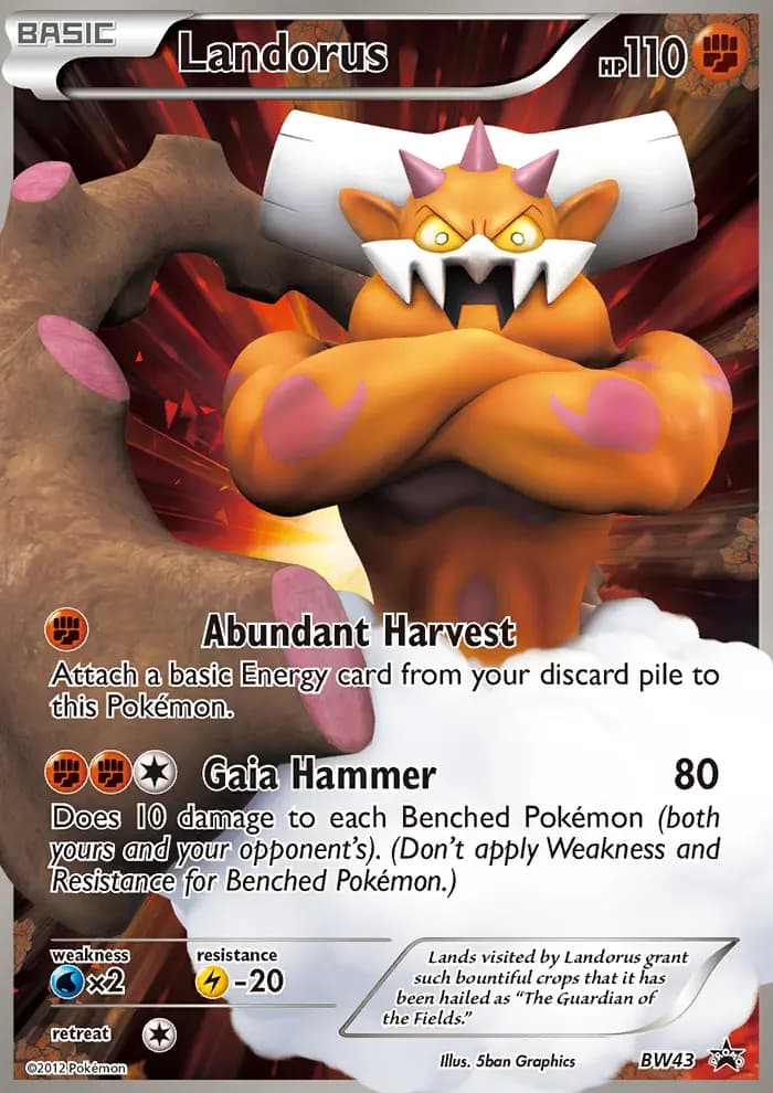 Landorus #BW43 — Black & White Promos