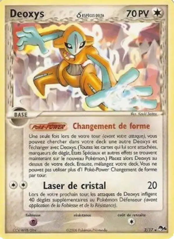 Carte Pokémon Deoxys δ #2 — POP 4