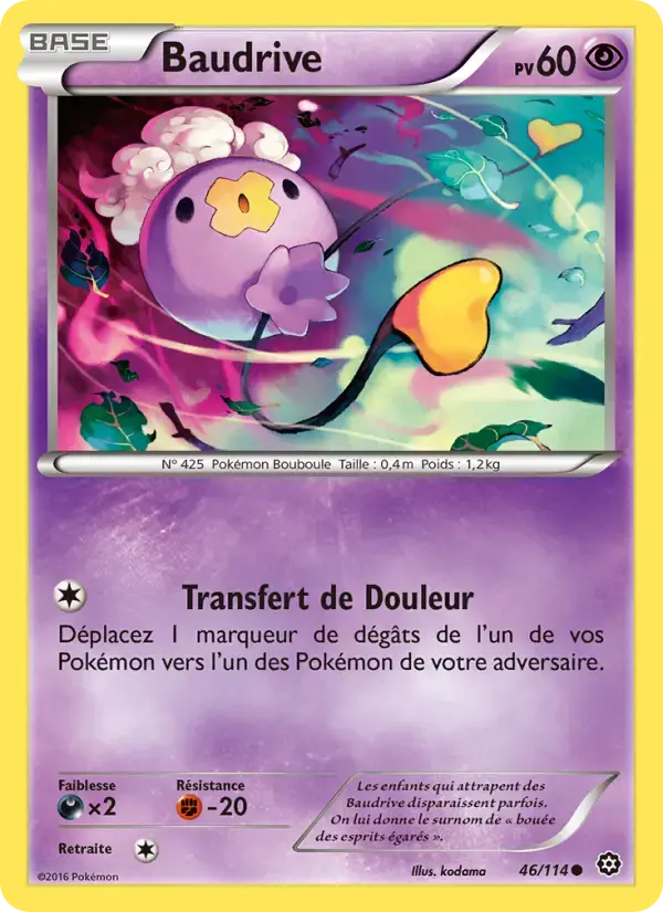 Carte Pokémon Baudrive #46 — Offensive Vapeur