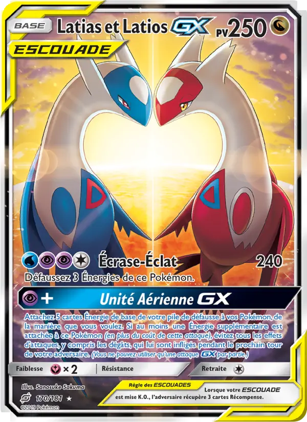 Carte Pokémon Latias et Latios GX #170 — Duo de Choc