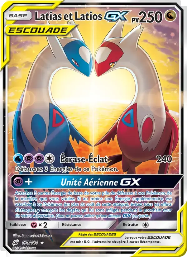 Carte Pokémon Latias et Latios GX #170 — Duo de Choc