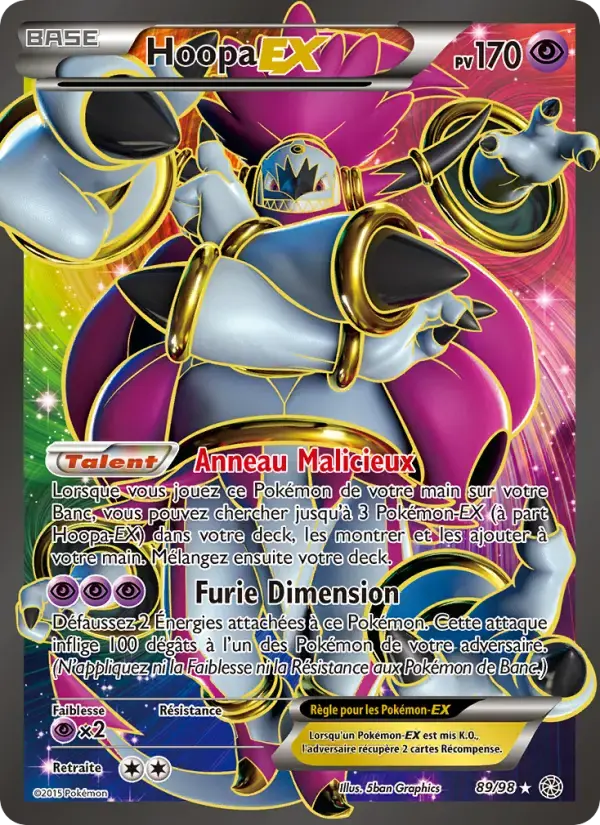 Carte Pokémon Hoopa EX #89 — Origines Antiques