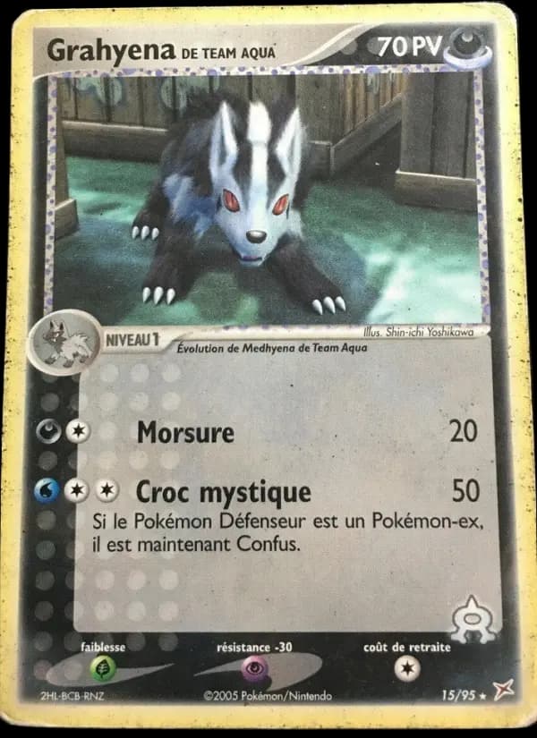 Carte Pokémon Grahyena de Team Aqua #15 — Team Magma vs Team Aqua