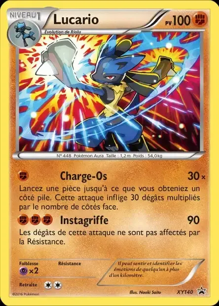 Carte Pokémon Lucario #XY140 — Jumbo