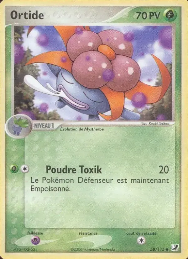 Carte Pokémon Ortide #58 — Forces Cachées