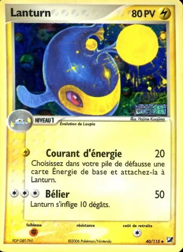 Carte Pokémon Lanturn #40 — Forces Cachées
